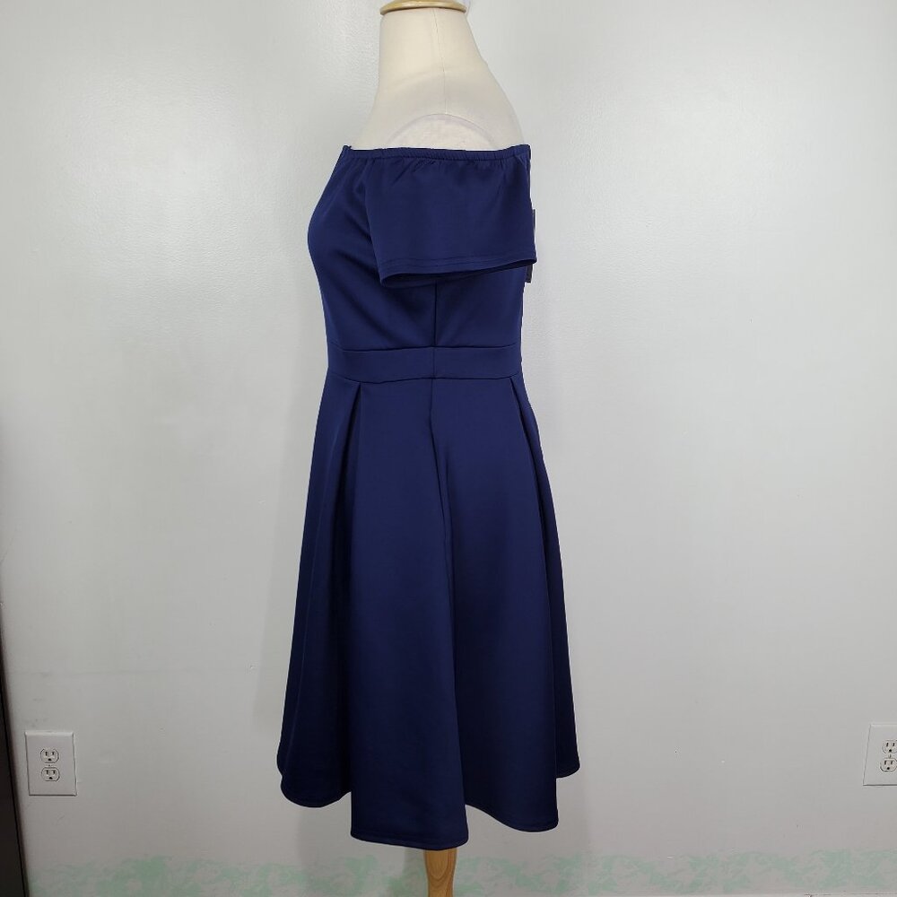 Lalagen Special Occasion Off-Shoulder 1950's Style Pleated Dress NEW NWT Size XL - Picture 5 of 13